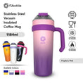 Load image into Gallery viewer, FEIJIAN Tumbler 40oz Insulated Thermal Coffee Cup with Handle Straw Lid Stainless Steel
