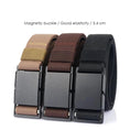 Load image into Gallery viewer, VATLTY 3.4cm Elastic Casual Belt for Men Metal Magnetic Buckle
