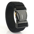 Load image into Gallery viewer, Men's Elastic Belt Alloy Buckle Quick Release Carbon Texture
