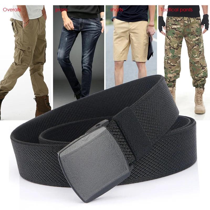 VATLTY Metal Free Elastic Belt Strong Engineering Plastic Quick Release Nylon Buckle