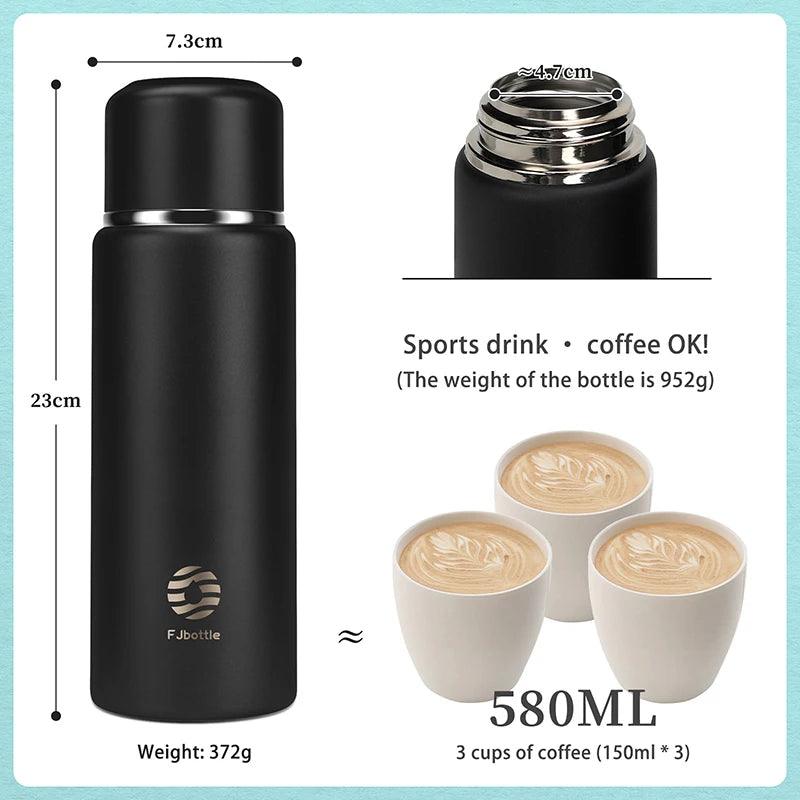 FEIJIAN 316 Stainless Steel Thermos Portable Vacuum Flask Thermo Bottle BPA Free Perfect for Office