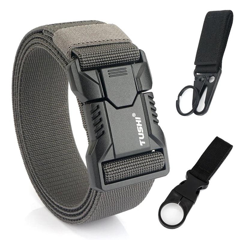 VATLTY New Tactical Outdoor Belt for Men and Women Aluminum Alloy Buckle