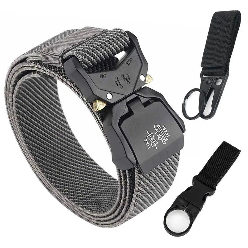 VATLTY 140cm Elastic Belt For Men Strong Nylon Tactical Belt