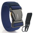 Load image into Gallery viewer, Men's Elastic Belt Alloy Buckle Quick Release Carbon Texture
