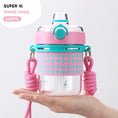 Load image into Gallery viewer, New Kid Water Bottle With Straw Portable Leakproof Shoulder Strap School Sports Drinking Water Cup Boy Girl Bottle With BPA Free
