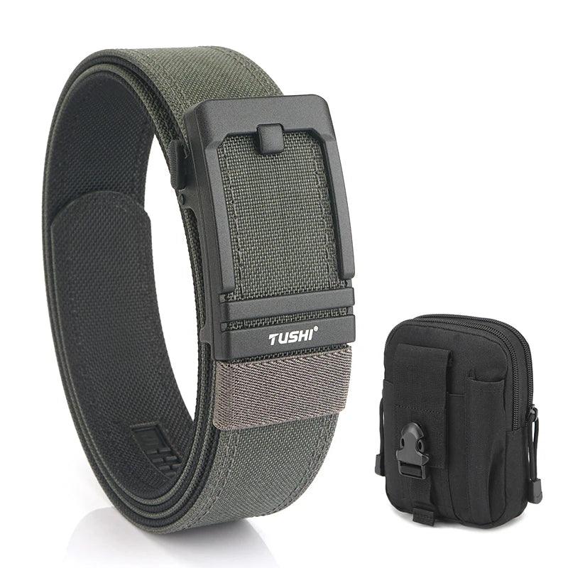 VATLTY New Tactical Pistol Airsoft Belt for Men Metal Automatic Buckle