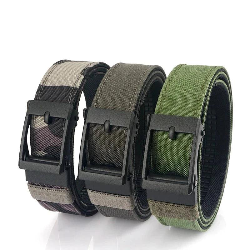 VATLTY New Hard Tactical Belt for Men Metal Automatic Buckle IPSC Gun Belt