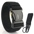 Load image into Gallery viewer, Men's Elastic Belt Alloy Buckle Quick Release Carbon Texture
