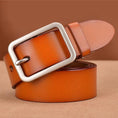 Load image into Gallery viewer, VATLTY 95cm-115cm Women's Leather Belt 33mm Natural Cowhide
