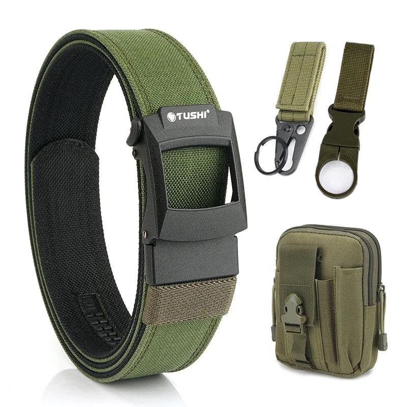 VATLTY Work Tool Belt for Men Tight Nylon Metal Automatic Buckle