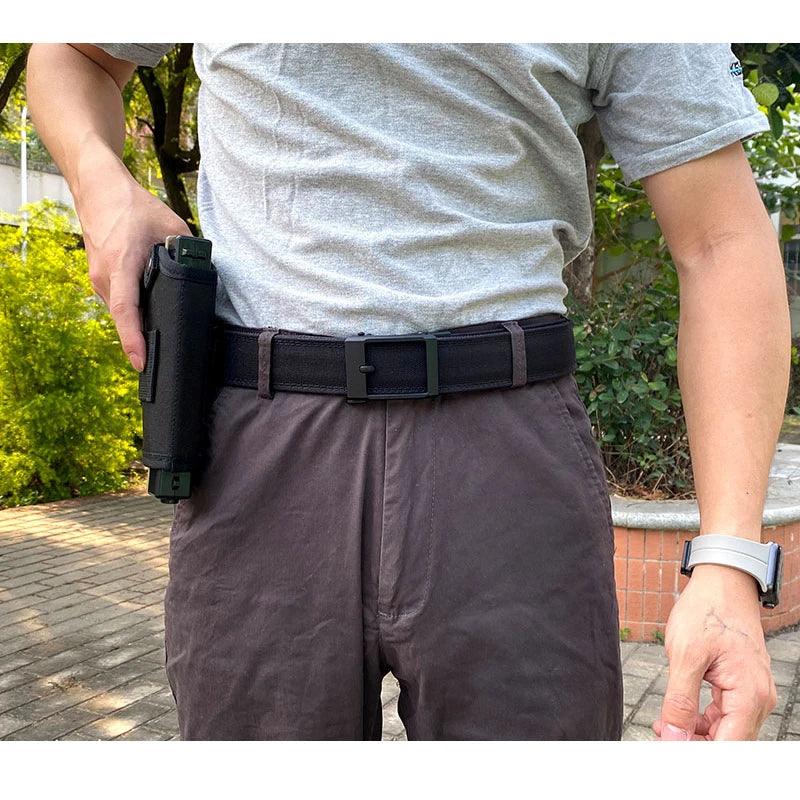 VATLTY New Hard Tactical Belt for Men Metal Automatic Buckle IPSC Gun Belt