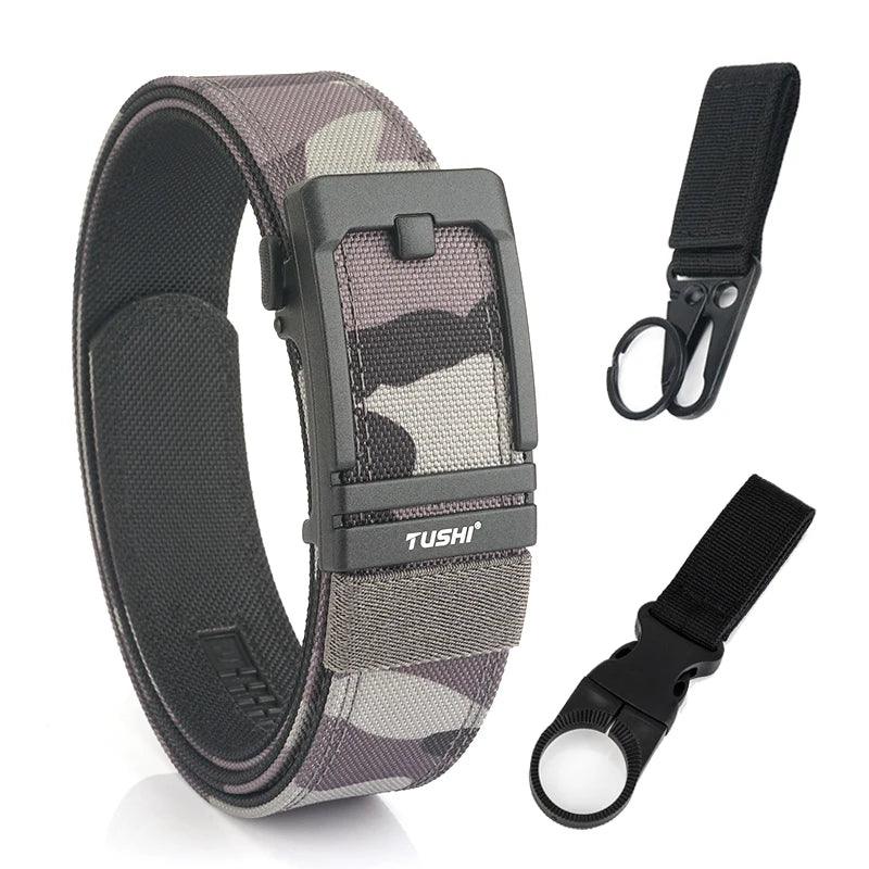 VATLTY New Tactical Pistol Airsoft Belt for Men Metal Automatic Buckle