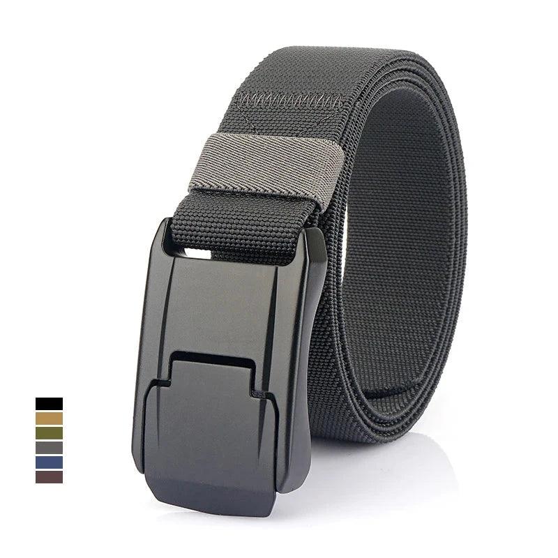 VATLTY New Stretch Belt for Men Hard Alloy Quick Release Buckle Strong Real Nylon