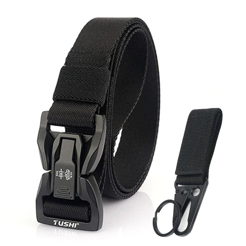 VATLTY New 2.5cm Techwear Hip Hop Nylon Belt Alloy Quick Release Buckle