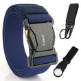 Load image into Gallery viewer, Men's Elastic Belt Alloy Buckle Quick Release Carbon Texture
