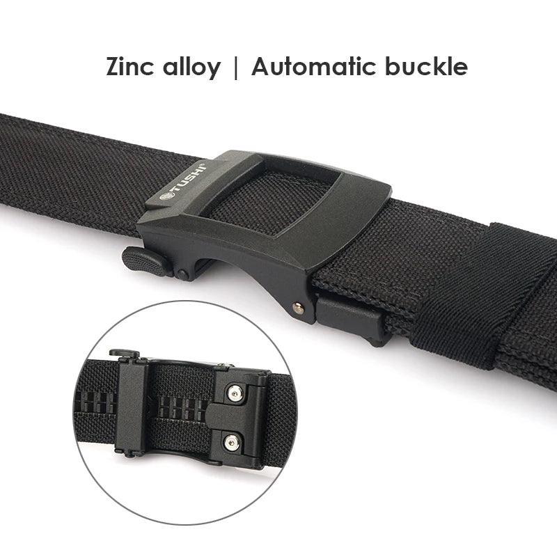 VATLTY Work Tool Belt for Men Tight Nylon Metal Automatic Buckle