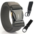 Load image into Gallery viewer, Men's Elastic Belt Alloy Buckle Quick Release Carbon Texture
