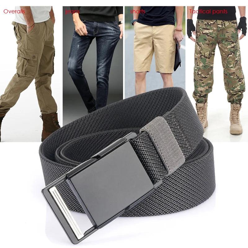 VATLTY Magnetic Elastic Belt Alloy Buckle Quick Release Unisex