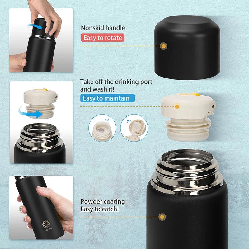 FEIJIAN 316 Stainless Steel Thermos Portable Vacuum Flask Thermo Bottle BPA Free Perfect for Office