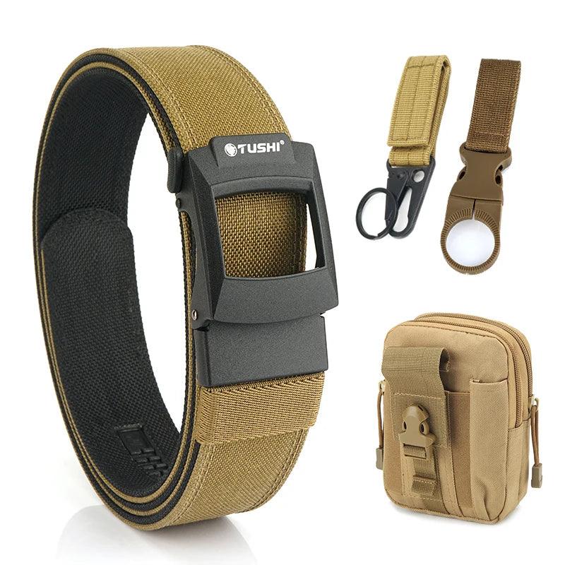 VATLTY Work Tool Belt for Men Tight Nylon Metal Automatic Buckle