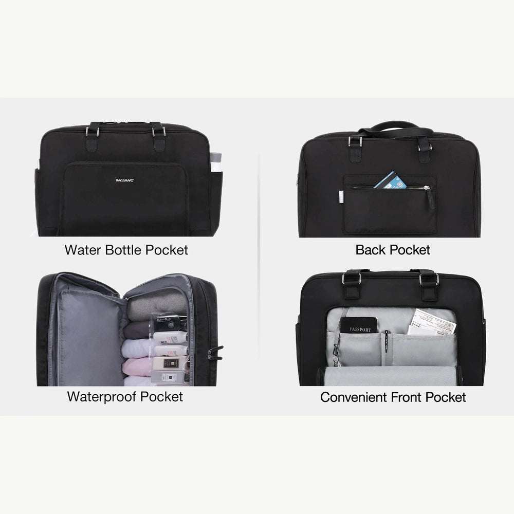 BAGSMART Travel Duffel Bag Carry on Luggage Weekend Bag Large Capacity Overnight Waterproof Bags for Business Gym Commuting Out