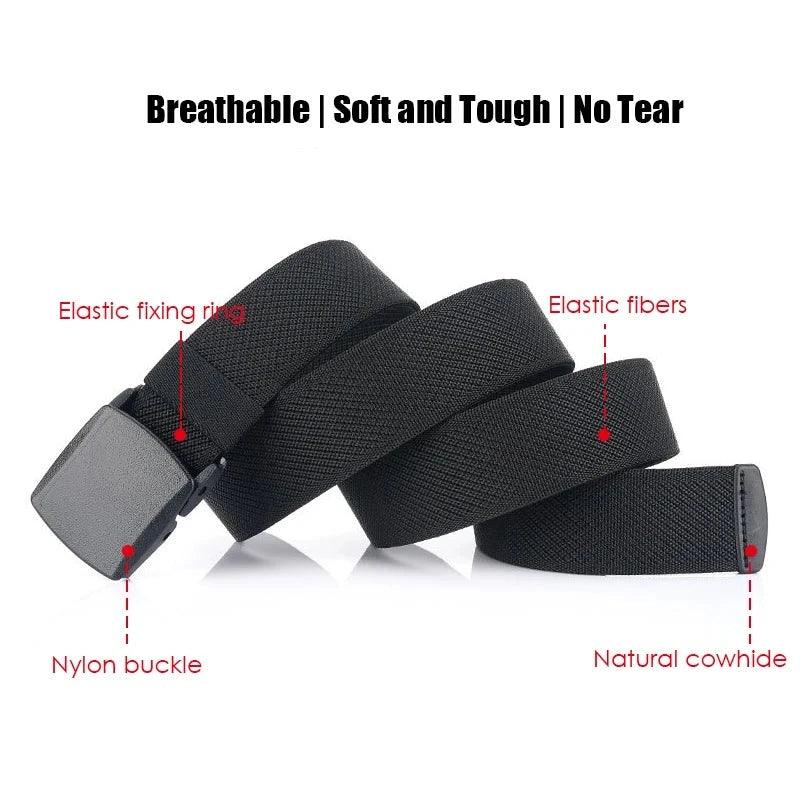 VATLTY Metal Free Elastic Belt Strong Engineering Plastic Quick Release Nylon Buckle