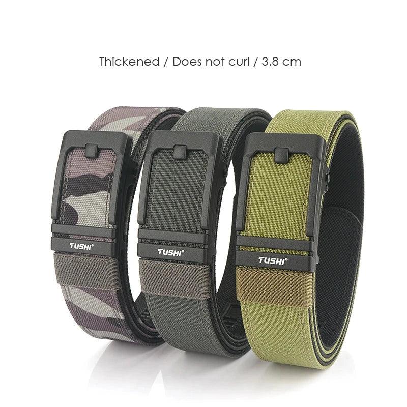 VATLTY New Tactical Pistol Airsoft Belt for Men Metal Automatic Buckle