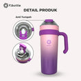 Load image into Gallery viewer, FEIJIAN Tumbler 40oz Insulated Thermal Coffee Cup with Handle Straw Lid Stainless Steel
