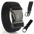 Load image into Gallery viewer, Men's Elastic Belt Alloy Buckle Quick Release Carbon Texture
