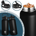 Load image into Gallery viewer, FEIJIAN Thermos Bottle with Straw Stainless Steel Insulated 950/1200ml
