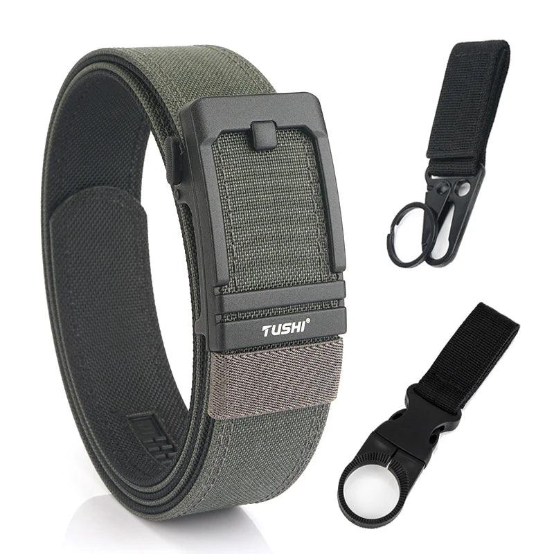 VATLTY New Tactical Pistol Airsoft Belt for Men Metal Automatic Buckle