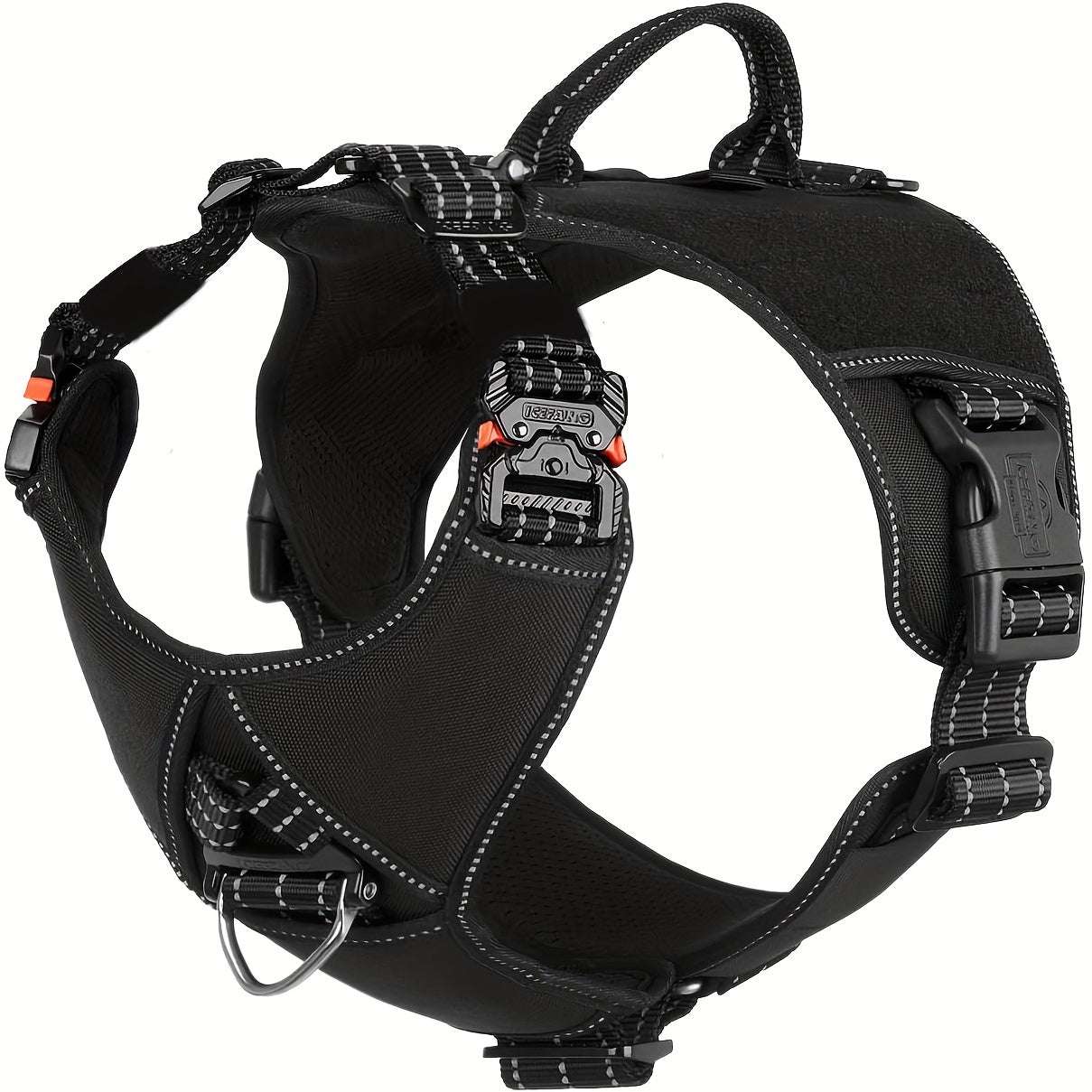 Tactical Dog Harness with Handle Quick-Moving Reflective in Training Walking K9 Vest