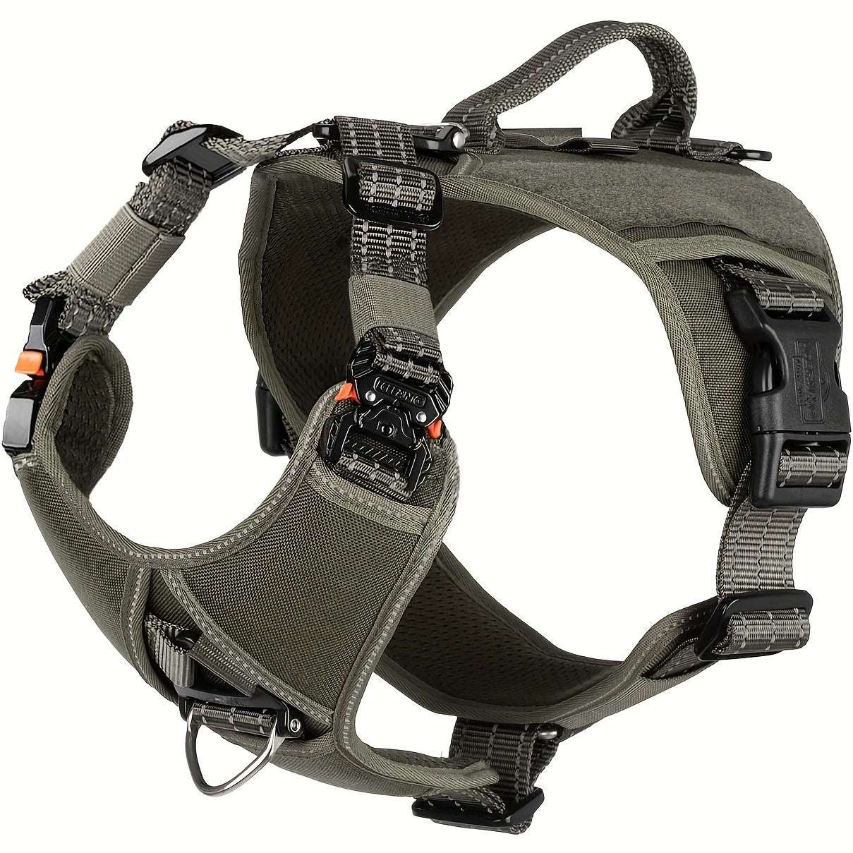 Tactical Dog Harness with Handle Quick-Moving Reflective in Training Walking K9 Vest