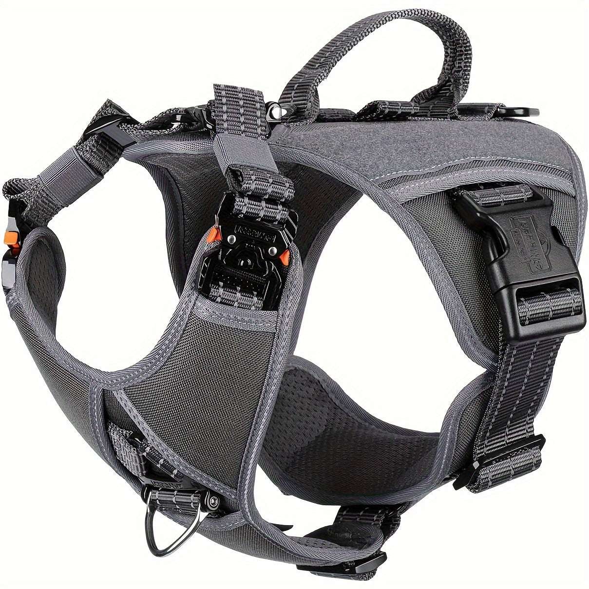 Tactical Dog Harness with Handle Quick-Moving Reflective in Training Walking K9 Vest