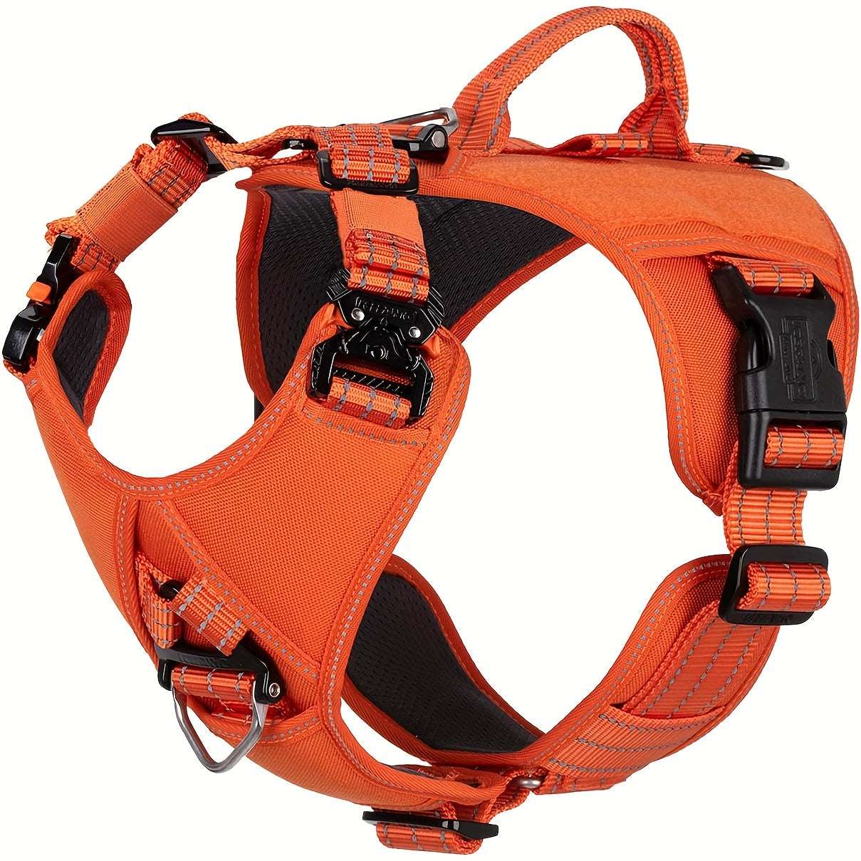 Tactical Dog Harness with Handle Quick-Moving Reflective in Training Walking K9 Vest