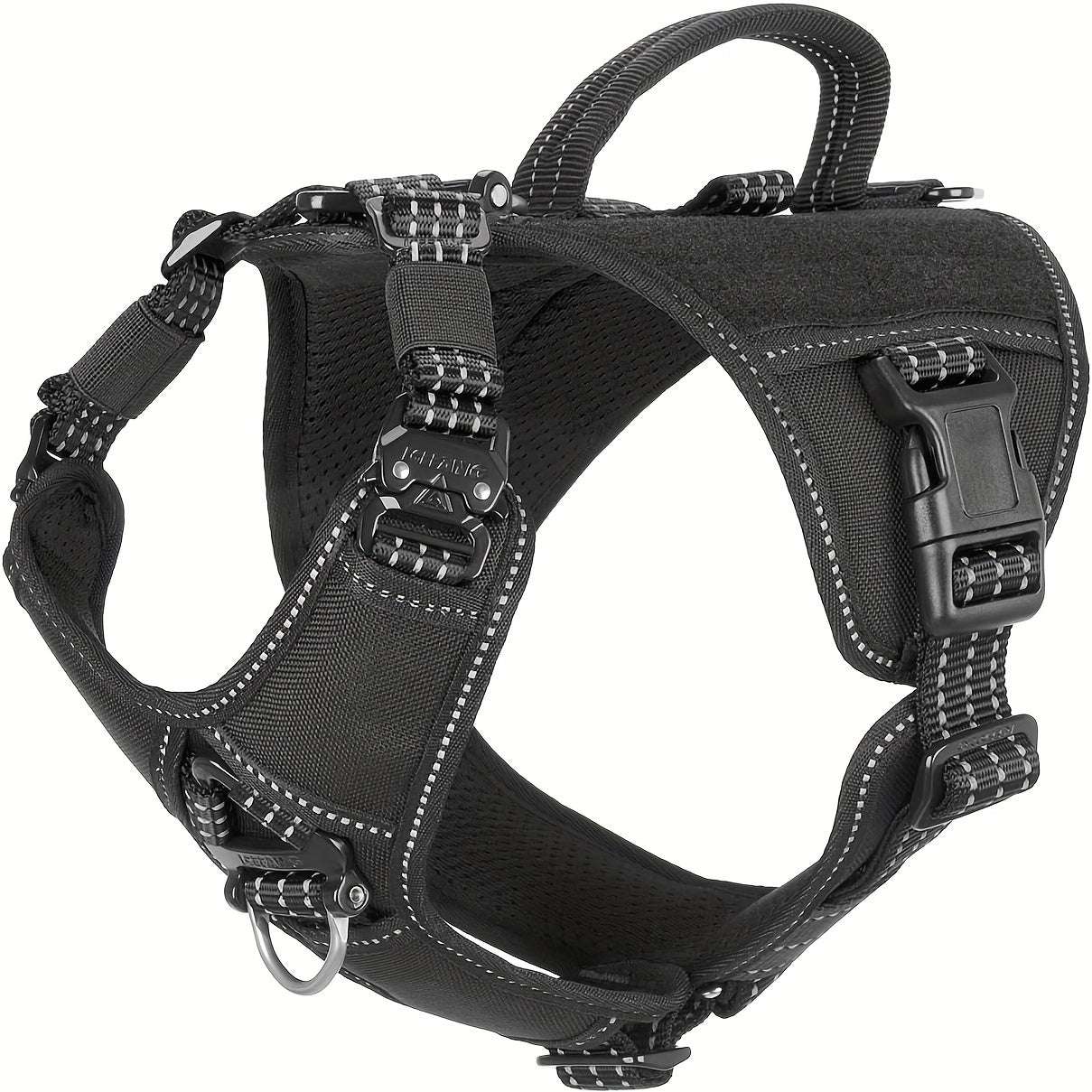 Tactical Dog Harness with Handle Quick-Moving Reflective in Training Walking K9 Vest