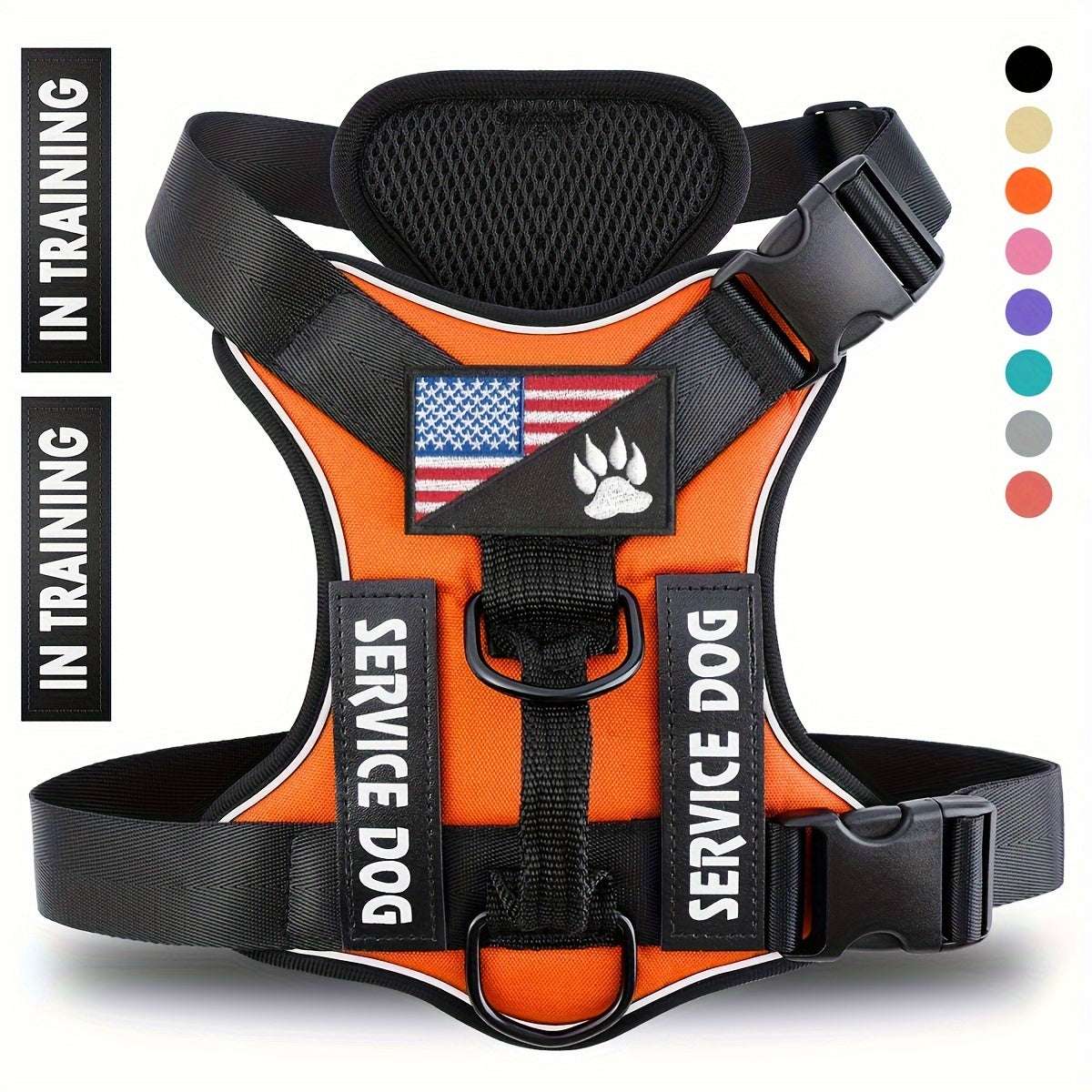 Ultimate Reflective Adjustable Dog Harness Vest - Basic Halter Harnesses for Easy Control and Safe Walking