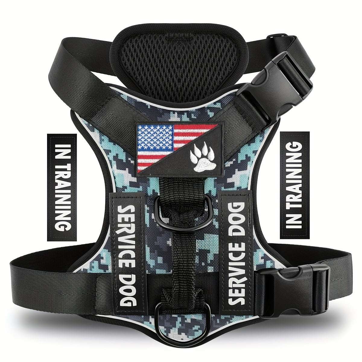 Ultimate Reflective Adjustable Dog Harness Vest - Basic Halter Harnesses for Easy Control and Safe Walking