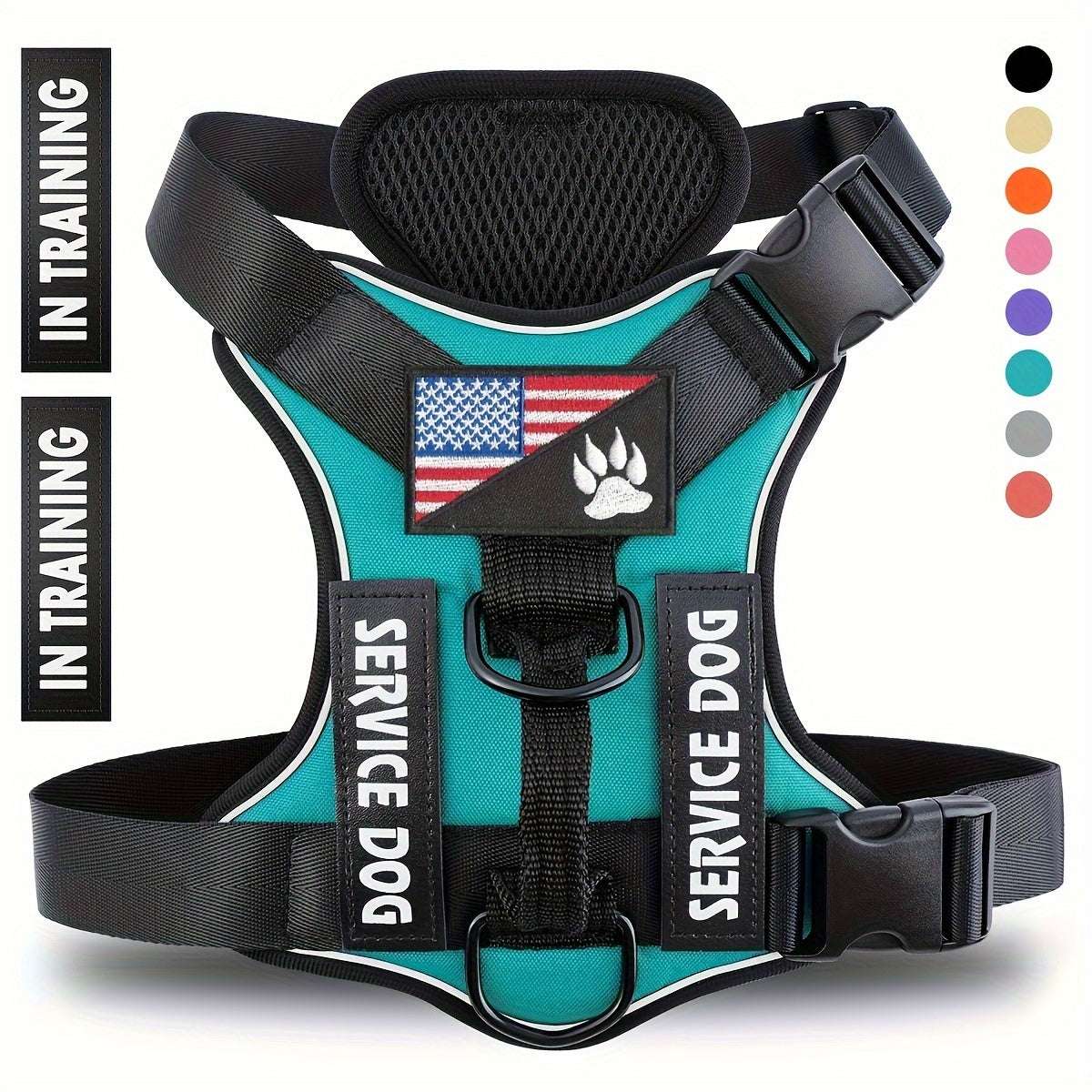 Ultimate Reflective Adjustable Dog Harness Vest - Basic Halter Harnesses for Easy Control and Safe Walking