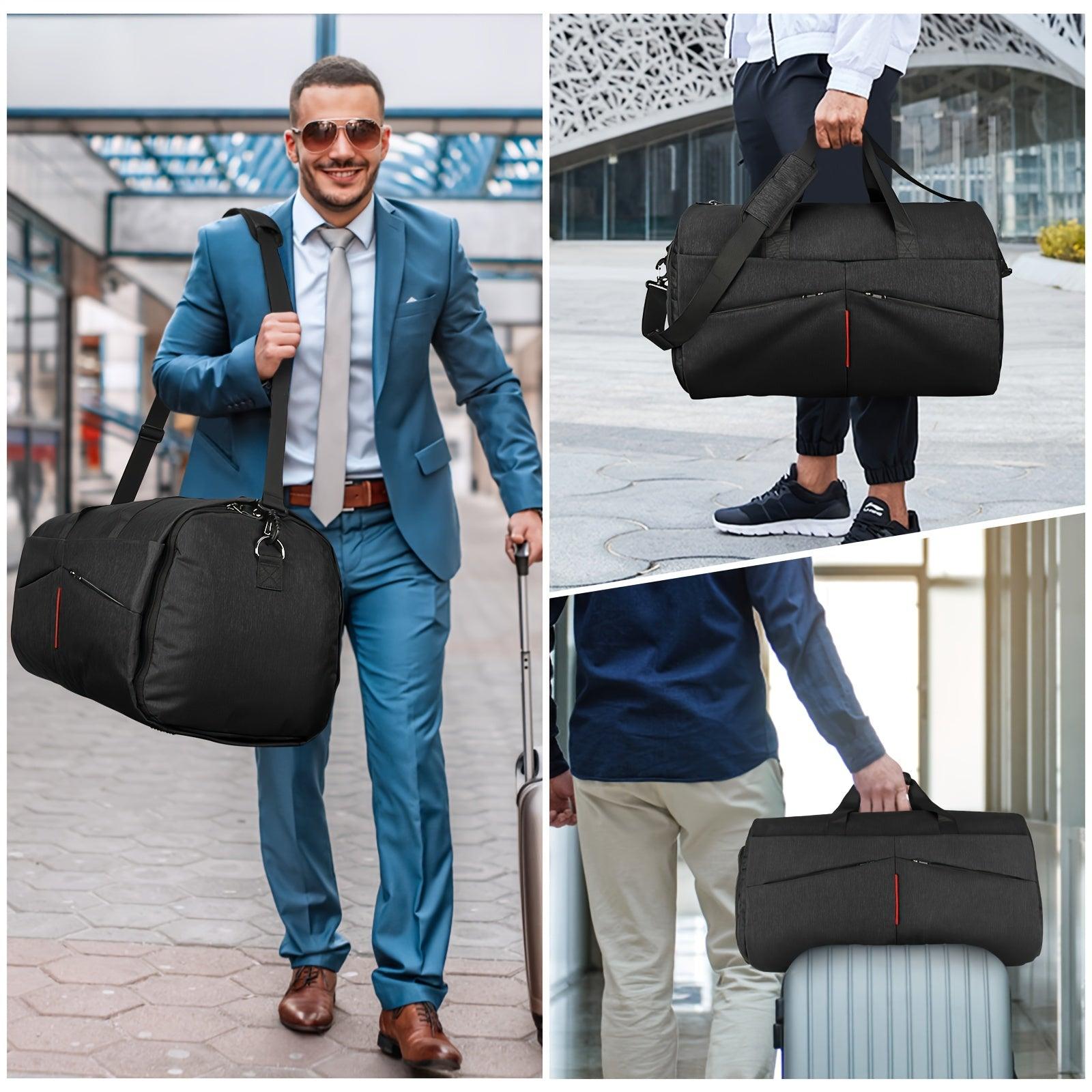 Carry on Garment Bag Convertible Suit Travel Bag with Shoes Compartment Waterproof Weekender