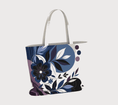 Load image into Gallery viewer, Abstract Flowers Large Tote bag
