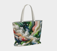 Load image into Gallery viewer, Green-pink Large Tote bag
