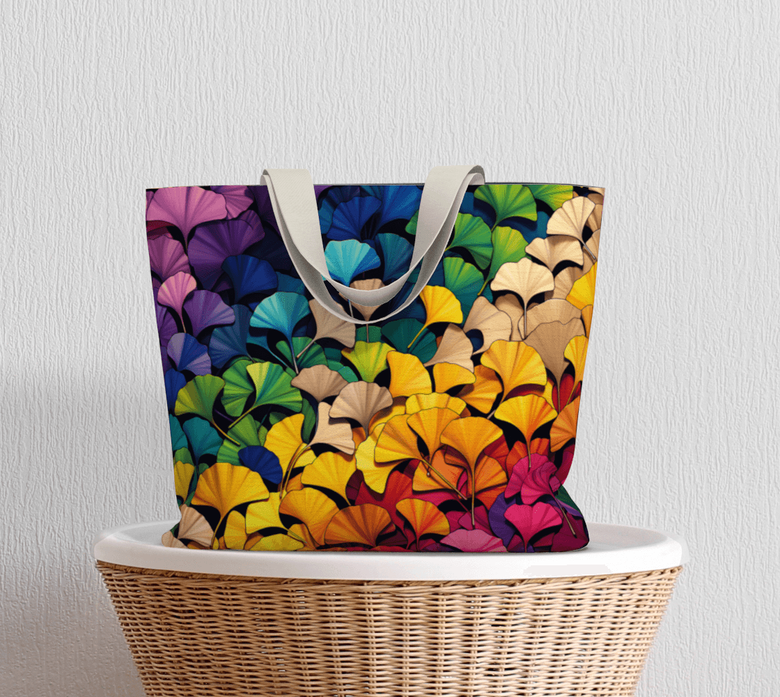 Leafs Large Tote Bag