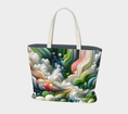 Load image into Gallery viewer, Green-pink Large Tote bag
