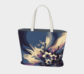 Load image into Gallery viewer, Navy flowers Large Tote bag
