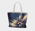 Load image into Gallery viewer, Navy flowers Large Tote bag
